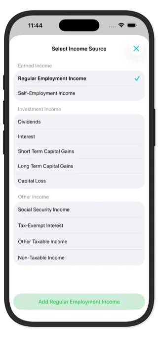 Stock compensation income types